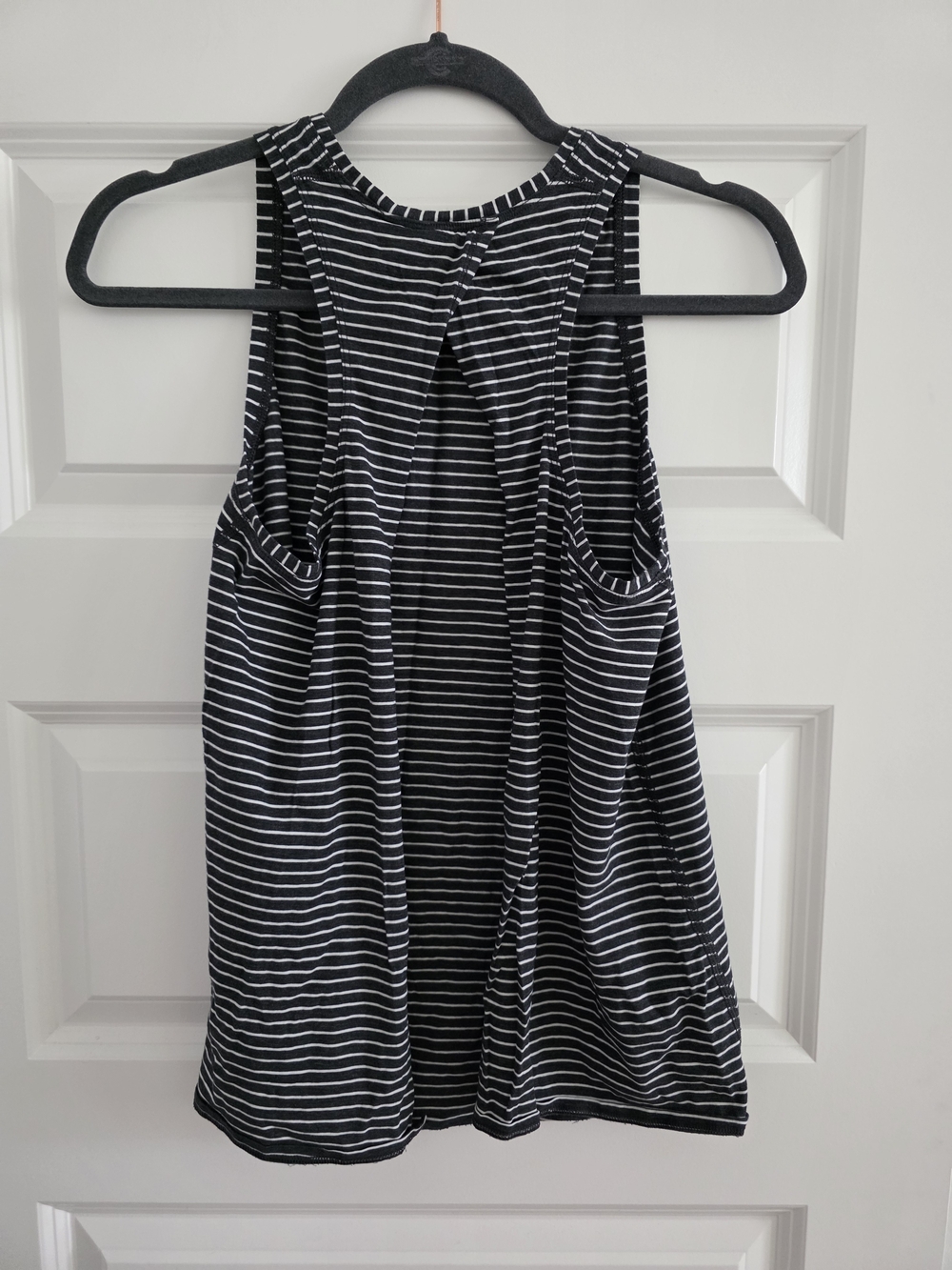Lululemon All Tied Up Tank Modern Stripe. Open Back. Pima Cotton. Size 8.